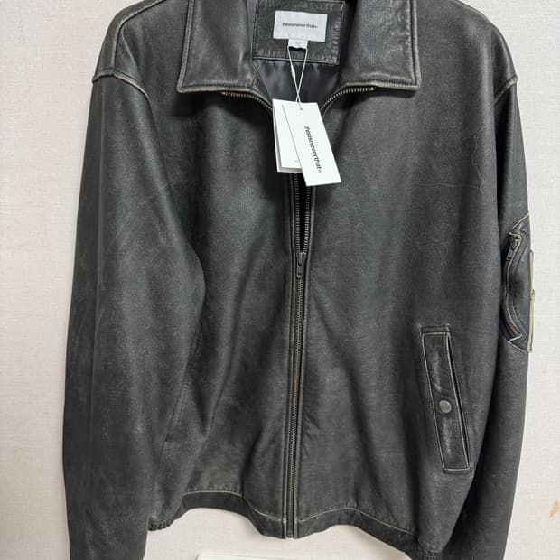 디스이즈네버댓 flight leather jacket L