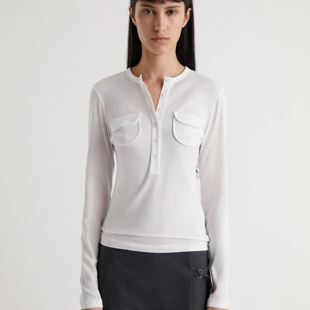 [XS,S,M,L]팔로마울 Nestor 포켓 티셔츠/화이트