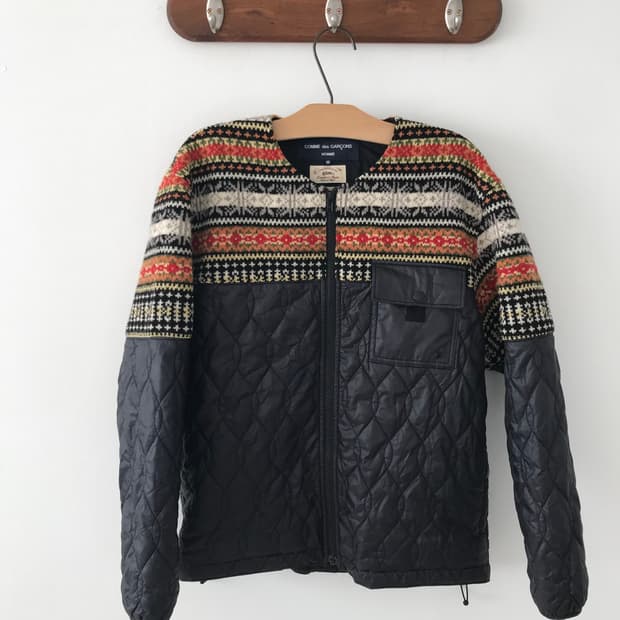 comme des garcons homme fair isle patter