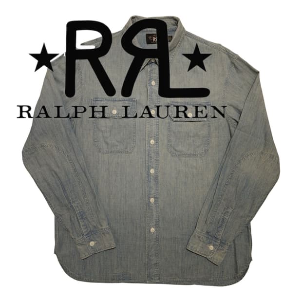 RRL 샴브레이 워크 셔츠 L