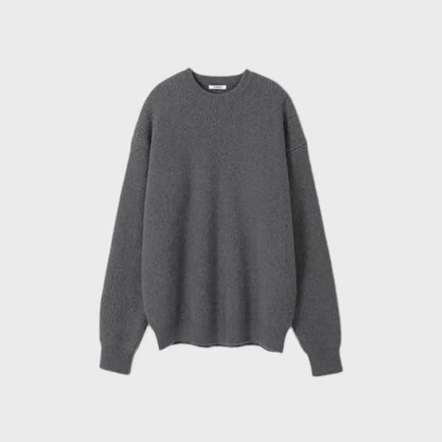 울 캐시미어 혼방 피셔맨 니트