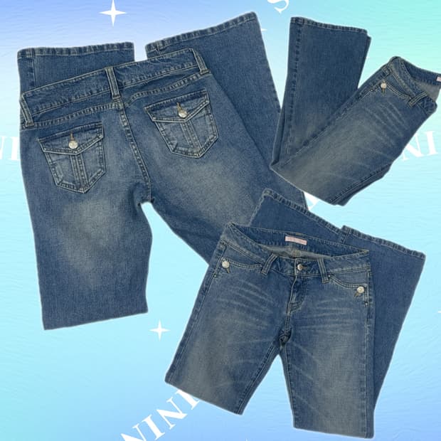 y2k 로우라이즈 재팬 빈티지 워싱 골반 청바지