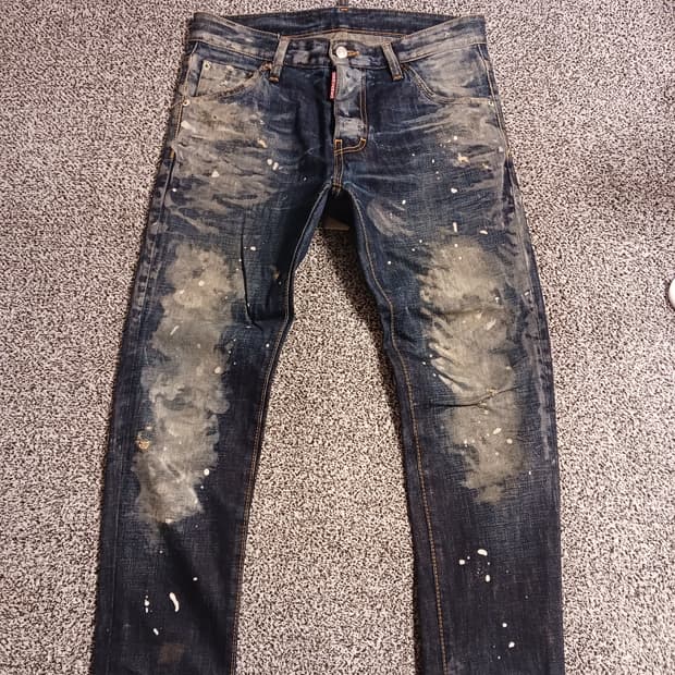 디스퀘어드2 페인트  쿨가이 체인 남성 데님팬츠