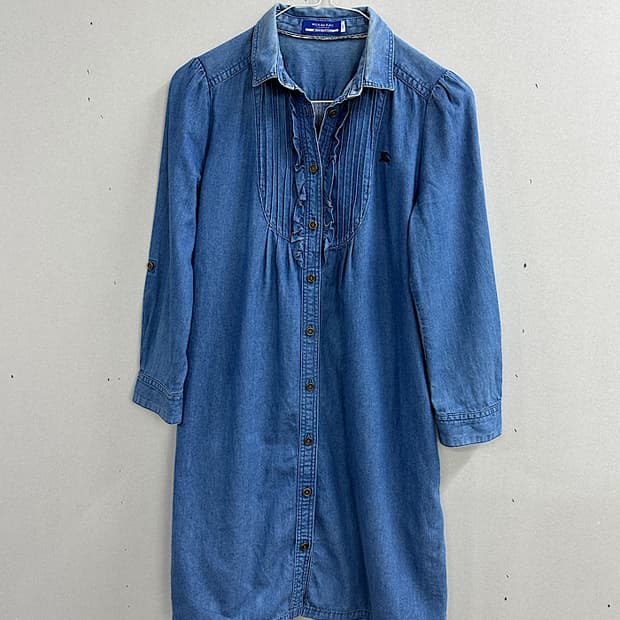 버버리 블루라벨 데님 원피스 M 