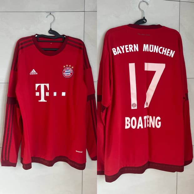 아디다스 뮌헨 15-16 제롬 보아텡 긴팔 져지 유니폼 [XL] 