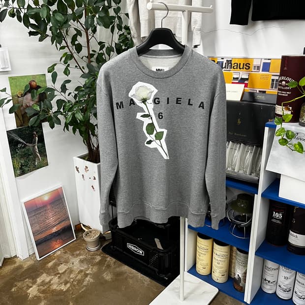 MM6 메종마르지엘라 프린팅 맨투맨 S