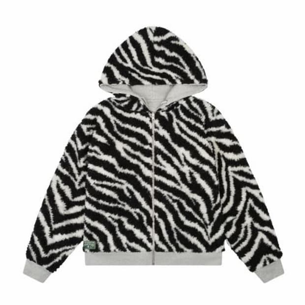 데님 티어스 지브라 리버서블 후드 집업