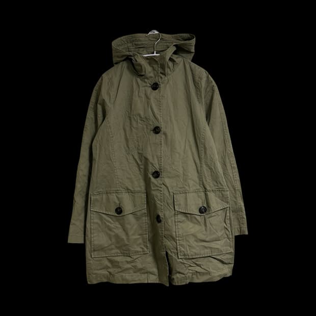 울리치 카키 후드 자켓