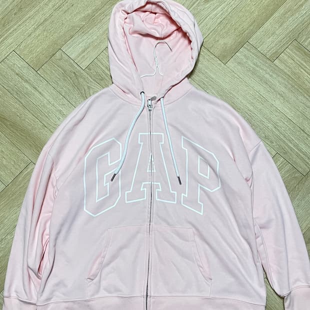 GAP 갭 딸기우유 핑크 후드집업