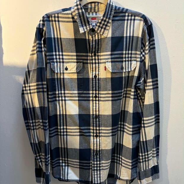 [M] Levis 리바이스 플란넬 체크 투포켓 셔츠