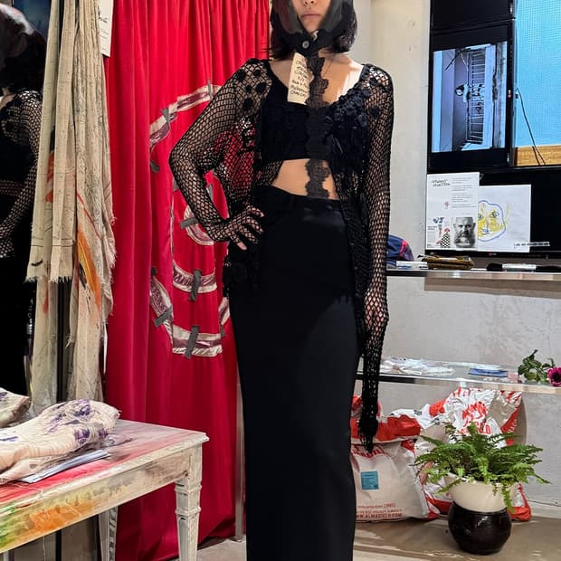 Moschino 90a Archive crochet cardigan