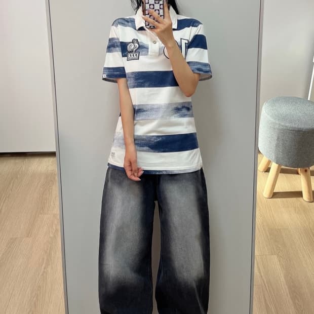 나이키 프랑스 국대 한정판 카라 반팔 티셔츠