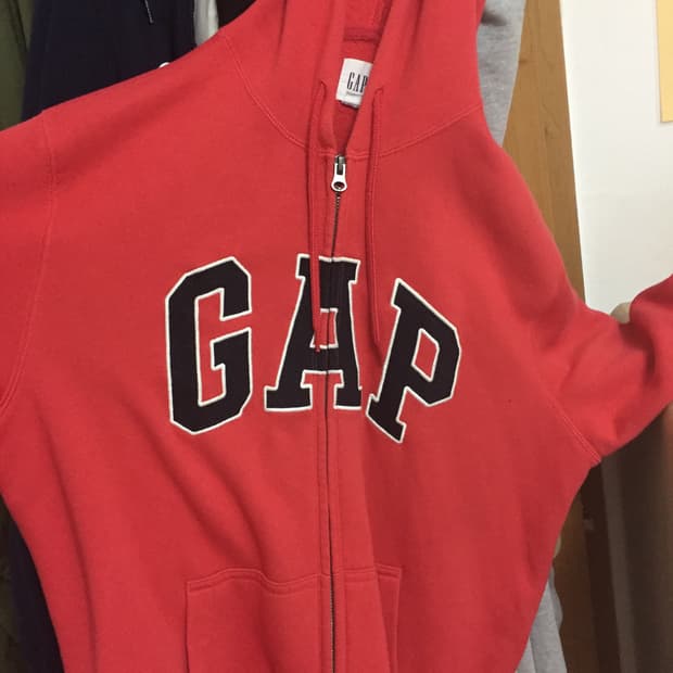 gap 갭 후드집업 레드
