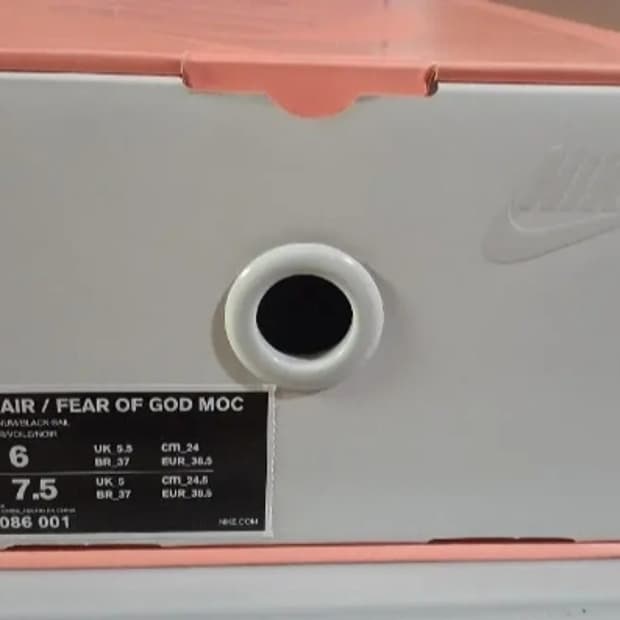 새제품 나이키 피어오브갓 목 moc 모카신