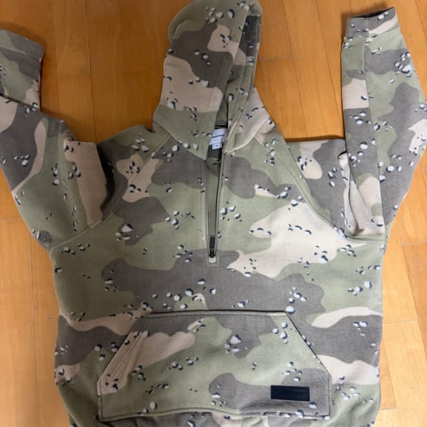 디네댓 카모 플리스 반집업