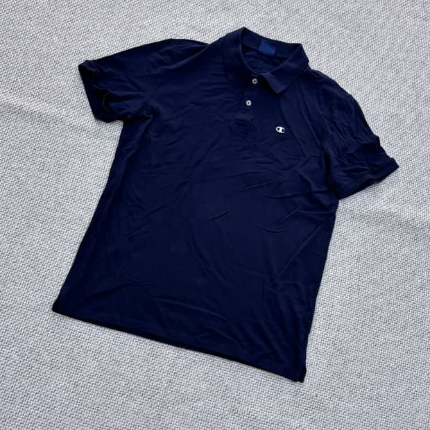M 챔피온 남성 클래식 로고 반팔 카라 티셔츠 0721E2
