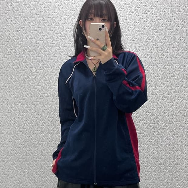 나이키 올드스쿨 빈티지 라인 배색 바람막이 자켓 XL C10990