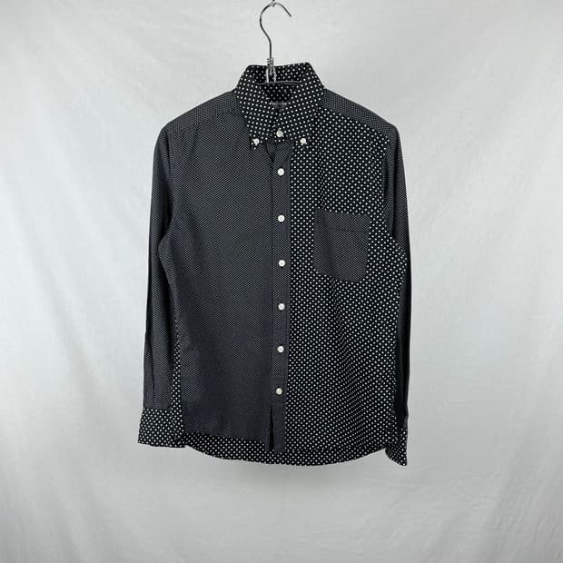 Vintage (maede in japan) 도트패턴 셔츠 