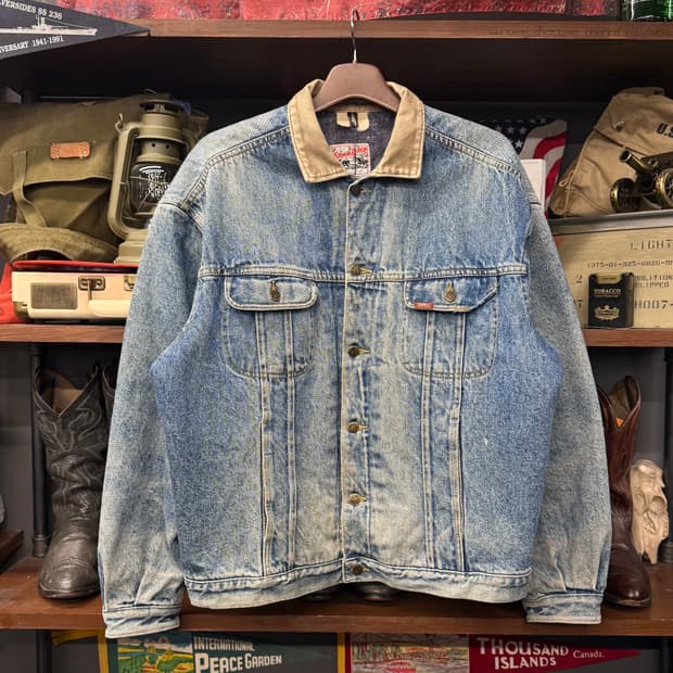 80s LEE 빈티지 리 101J 스톰 라이더 블랭킷 데님 자켓 N000