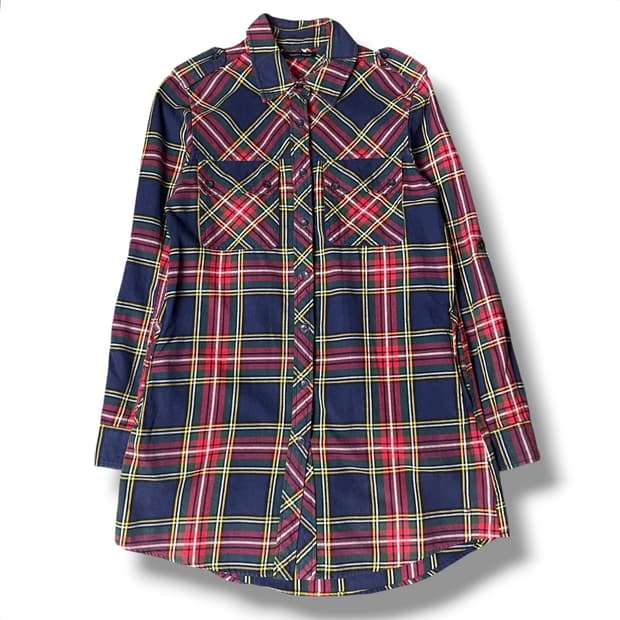 타미힐피거 투포켓 체크 롱셔츠 6