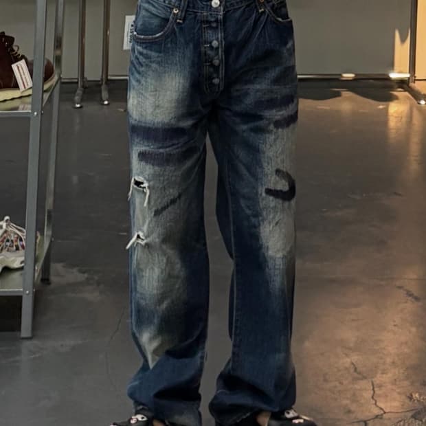 리바이스USA OG 90’s 501 워싱 데님 팬츠 A1894