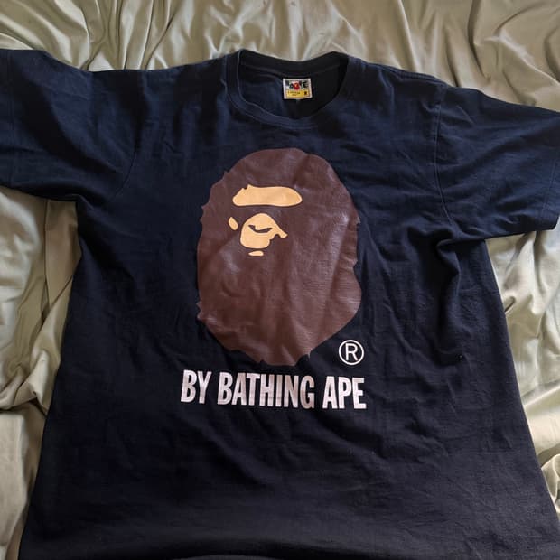 BAPE 반팔 네이비 M