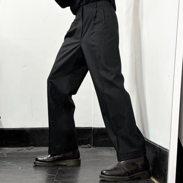 입생로랑 모직 트라우저