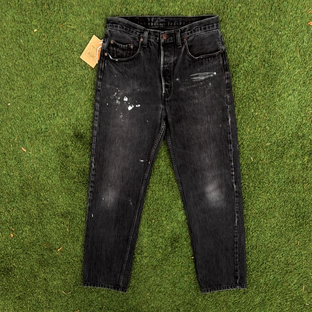 90s 리바이스 501 스트레이트 블랙진 made in CANADA 