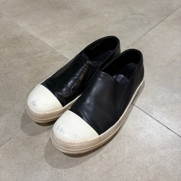 릭오웬스 레더 슬립온 