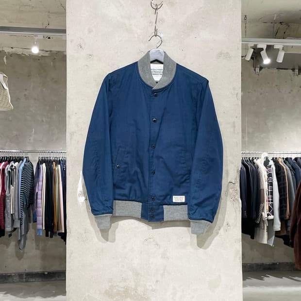 와코 마리아 길티 파티즈 블루 스냅 버튼 블루종 자켓