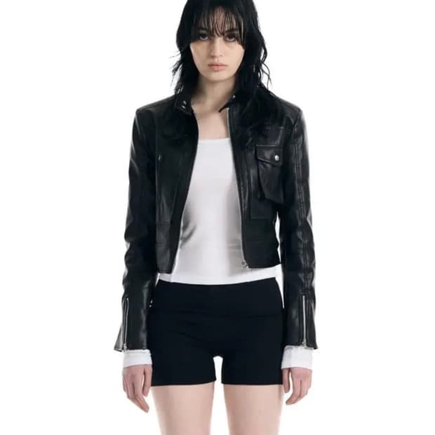 보헴서 패치바이커자켓