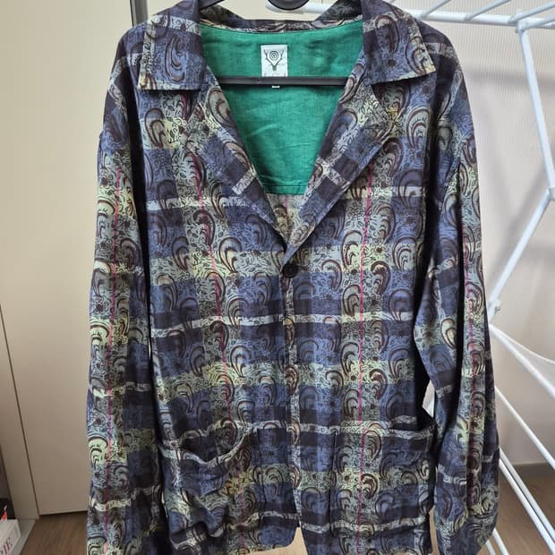 South2west8 체크 자켓 L