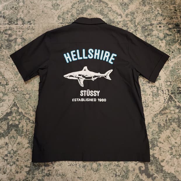 STUSSY 오픈카라 워크셔츠