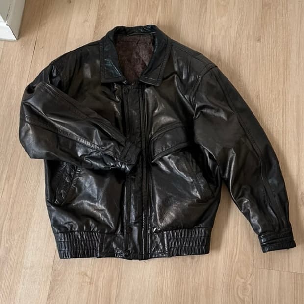 [1993 made] vintage leather jacket / 95