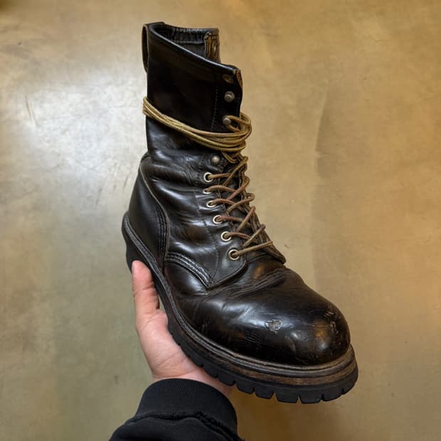 90s 레드윙 usa pt91 차심 스틸토 워커 부츠