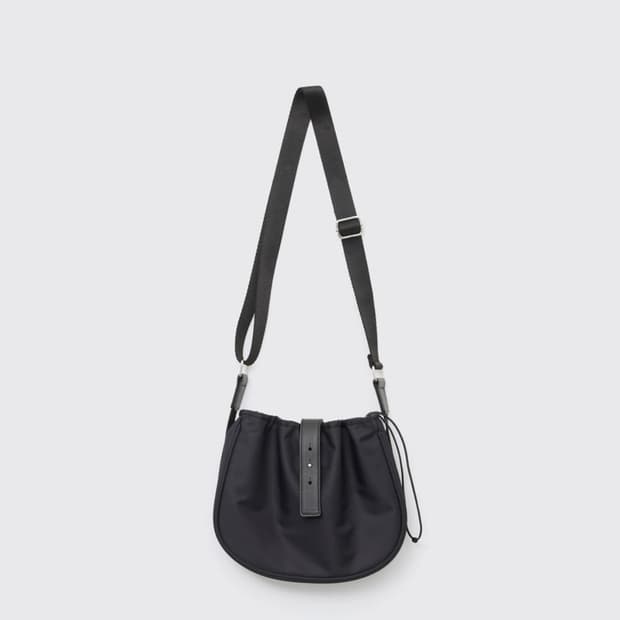 (2회착) 해칭룸 웨이비 백 미니 Nylon Black