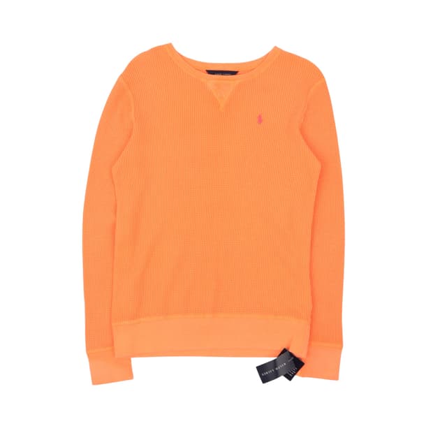 폴로 랄프로렌 오렌지 와플 롱슬리브