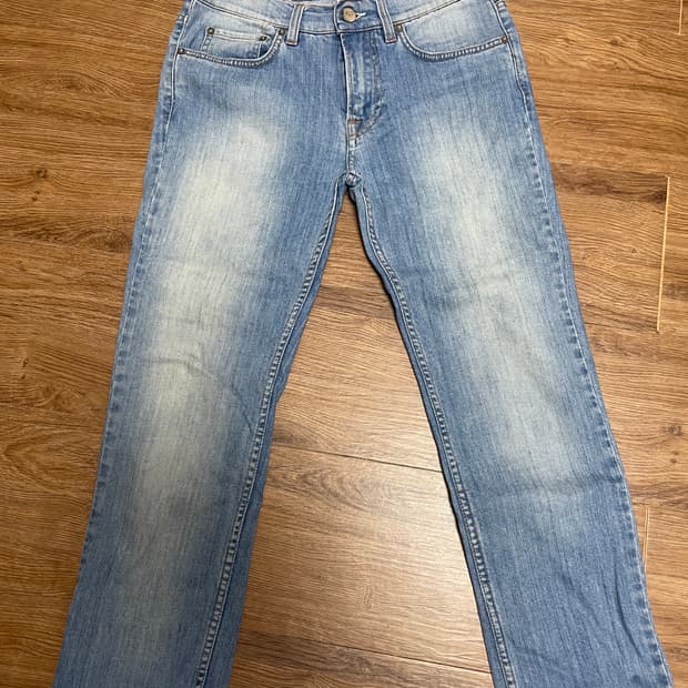 아크네 스튜디오 라이트 블루 데님 워싱 진