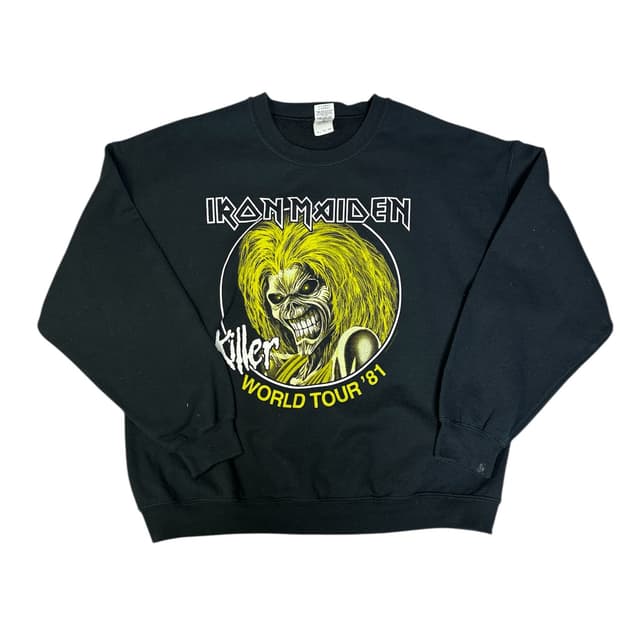 빈티지 아이언메이든 IRONMAIDEN 월드투어81 후드티 XL