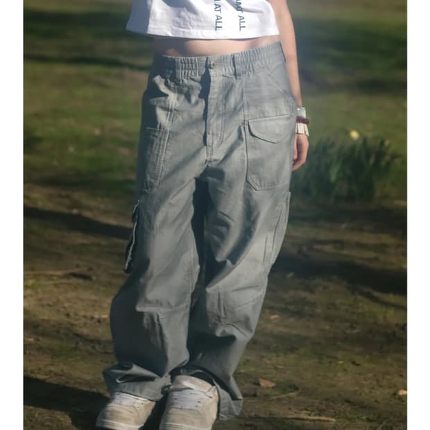이알티알 traveler cargo pants grey M