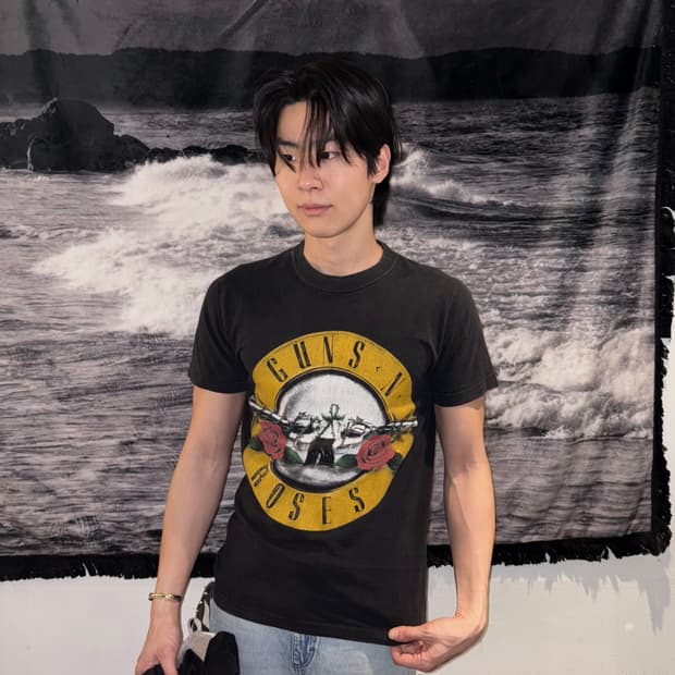 00s 건즈앤로지스 빈티지 밴드티 M