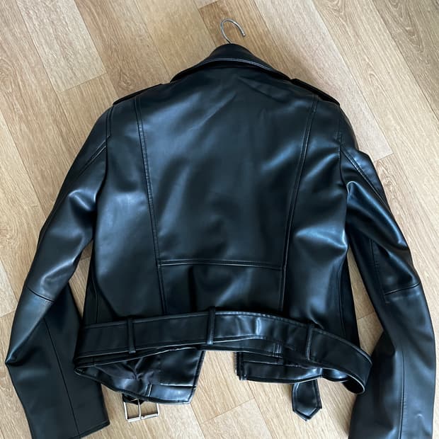 [2회 착용] 자라 블랙 레더 라이더 자켓