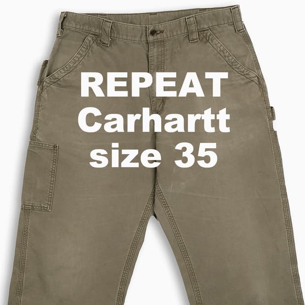 빈티지 칼하트 싱글니 B151 워크 팬츠 35 인치 CH1513601