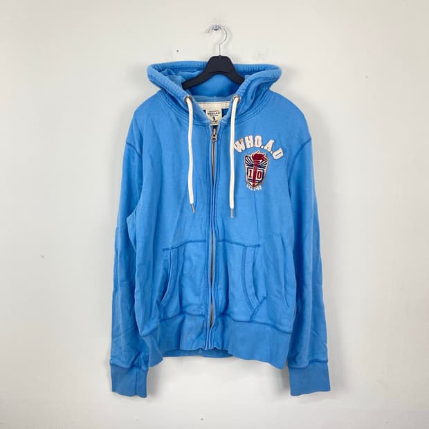 후아유 블루 후드집업 L 