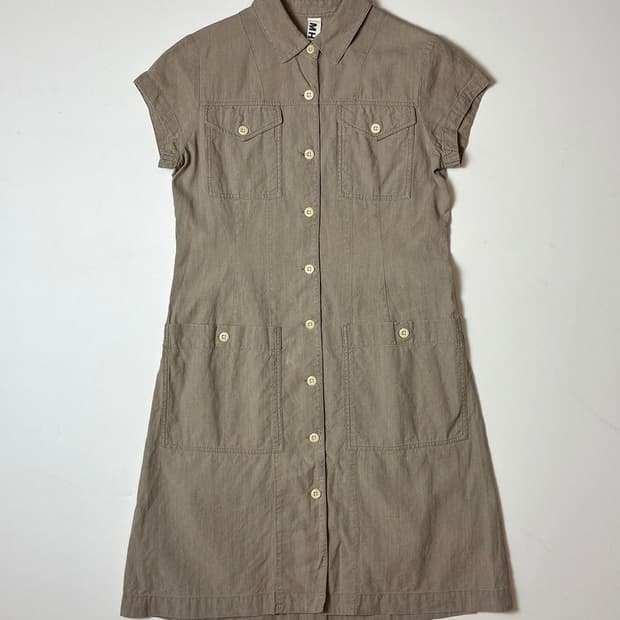 마가렛 호웰 Margaret Howell 스퀘어넥 원피스 PN9166