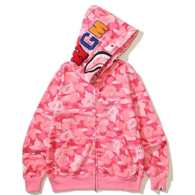 베이프 샤크후드 핑크 xl 정품