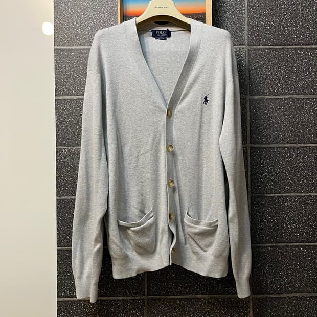 폴로 랄프로렌 피마코튼 면 가디건 L