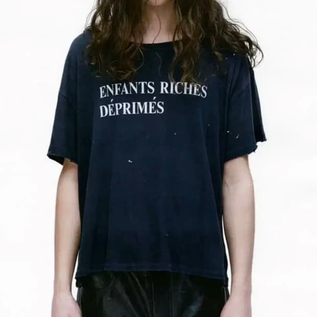 앙팡리쉬데프리메 ERD 25ss 클래식로고 데미지 반팔