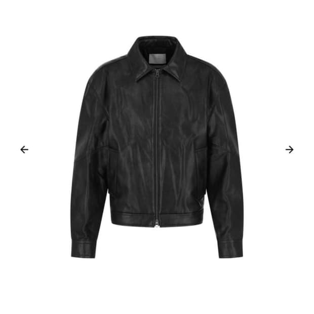 아모멘토 비건 레더 자켓 M