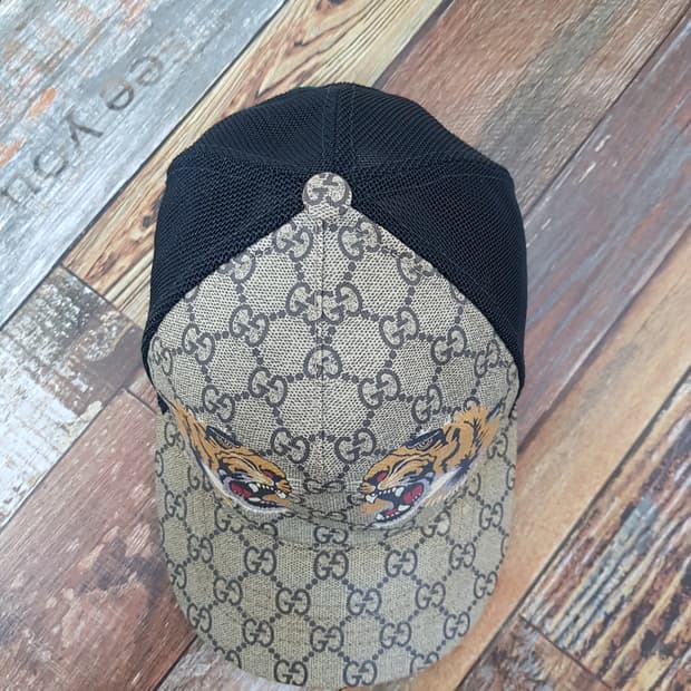 [m/58/정품] 구찌 GG 타이거 메쉬 볼캡
